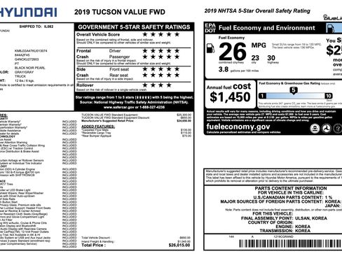 Used 2019 Hyundai Tucson Value FWD image 2