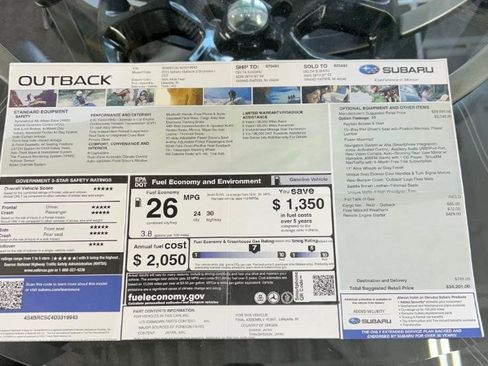 Used 2013 Subaru Outback 2.5i Limited image 8