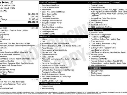 Certified 2024 Kia Seltos LX AWD/4WD image 34