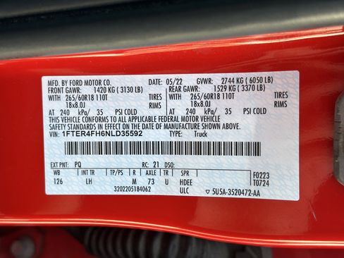 Used 2022 Ford Ranger XLT w/ Equipment Group 301A Mid image 24