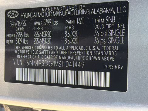 Certified 2025 Hyundai Santa Fe Limited AWD/4WD image 26
