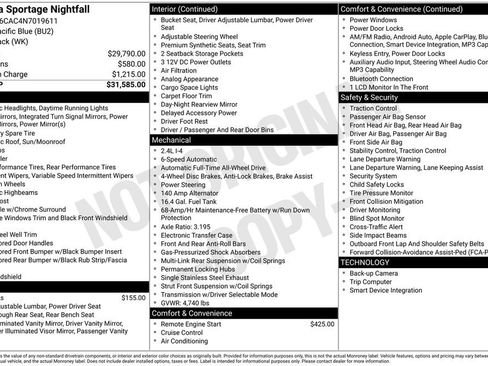 Used 2022 Kia Sportage Nightfall Edition image 2