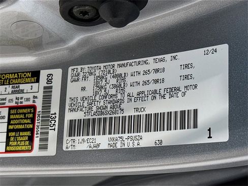 New 2025 Toyota Tundra SR5 image 24