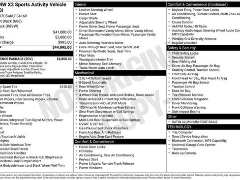Used 2019 BMW X3 sDrive30i w/ Convenience Package RWD image 55