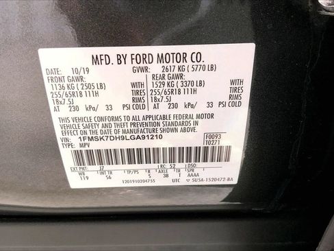 Used 2020 Ford Explorer XLT w/ Equipment Group 202A RWD image 33