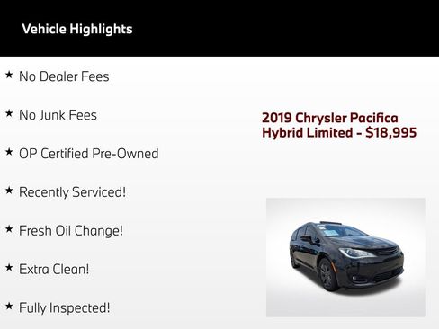 Used 2019 Chrysler Pacifica Limited w/ Advanced Safetytec Group FWD image 3