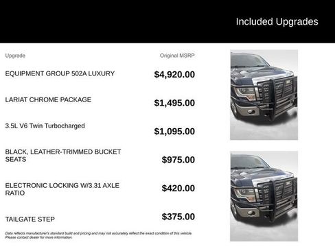 Used 2014 Ford F150 Lariat w/ Equipment Group 502A Luxury AWD/4WD image 5