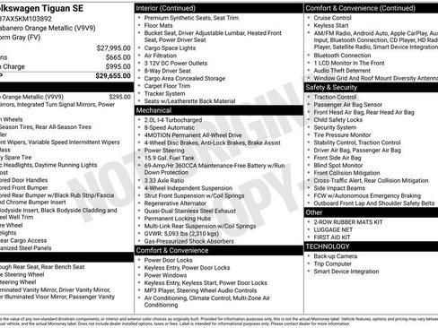 Used 2019 Volkswagen Tiguan SE image 28
