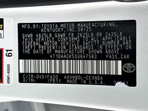 Certified 2025 Toyota Camry LE image 31