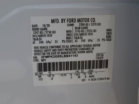 Certified 2020 Ford Edge SE FWD image 26