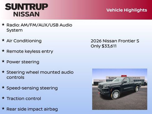 New 2026 Nissan Frontier S image 8