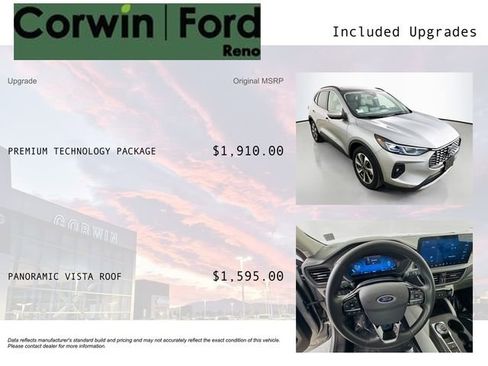 Certified 2024 Ford Escape Platinum w/ Premium Technology Package AWD/4WD image 3