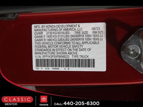 Used 2023 Honda Ridgeline RTL image 21