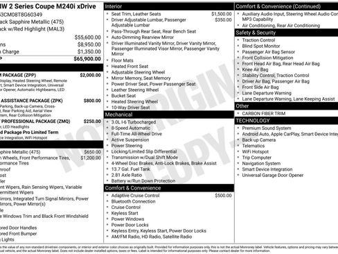 New 2026 BMW M240i xDrive Coupe w/ Premium Package AWD/4WD image 11