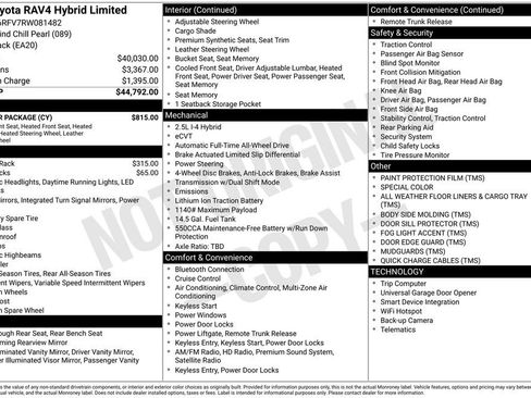 Used 2024 Toyota RAV4 Limited w/ Weather Package AWD/4WD image 34