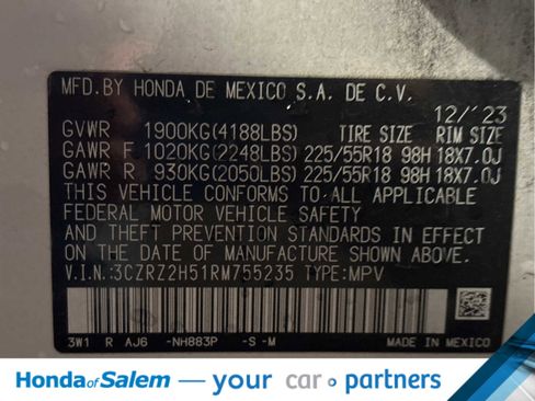 Used 2024 Honda HR-V Sport image 24