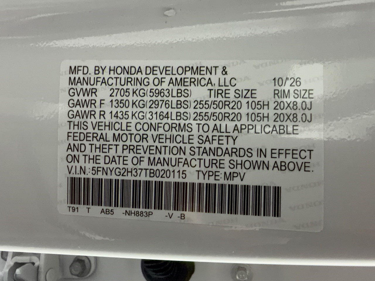 New 2026 Honda Pilot Sport image 31