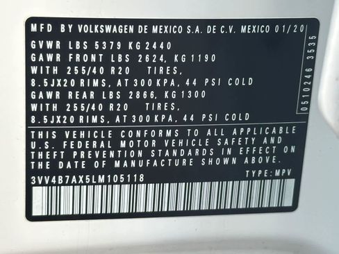 Used 2020 Volkswagen Tiguan SEL Premium R-Line w/ 3rd Row Seat Package image 27