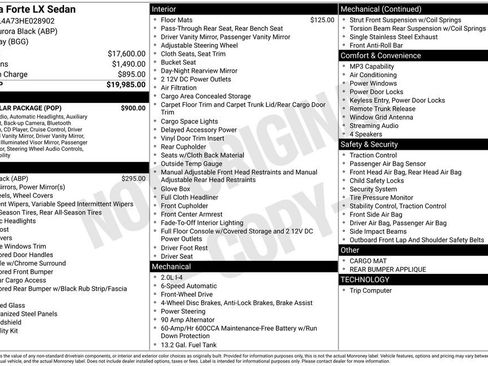 Used 2017 Kia Forte LX w/ LX Popular Package image 32
