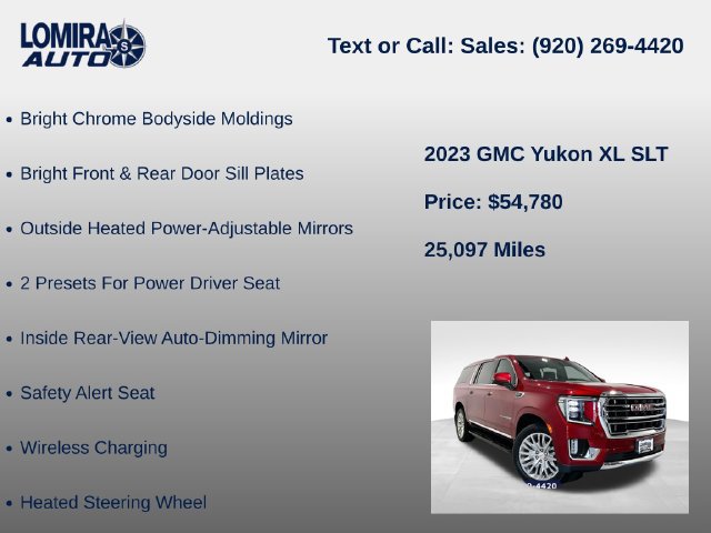 Used 2023 GMC Yukon XL SLT w/ SLT Luxury Package AWD/4WD image 39