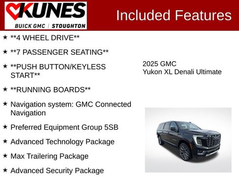 Used 2025 GMC Yukon XL Denali Ultimate w/ LPO, Floor Liner Package image 3