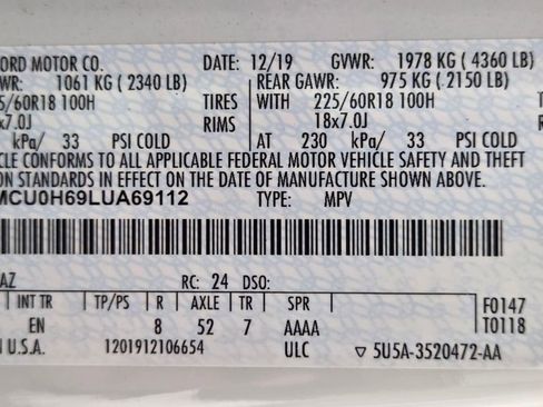 Used 2020 Ford Escape SEL FWD image 33