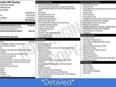 Used 2022 Chrysler 300 Touring w/ Sport Appearance Package image 3