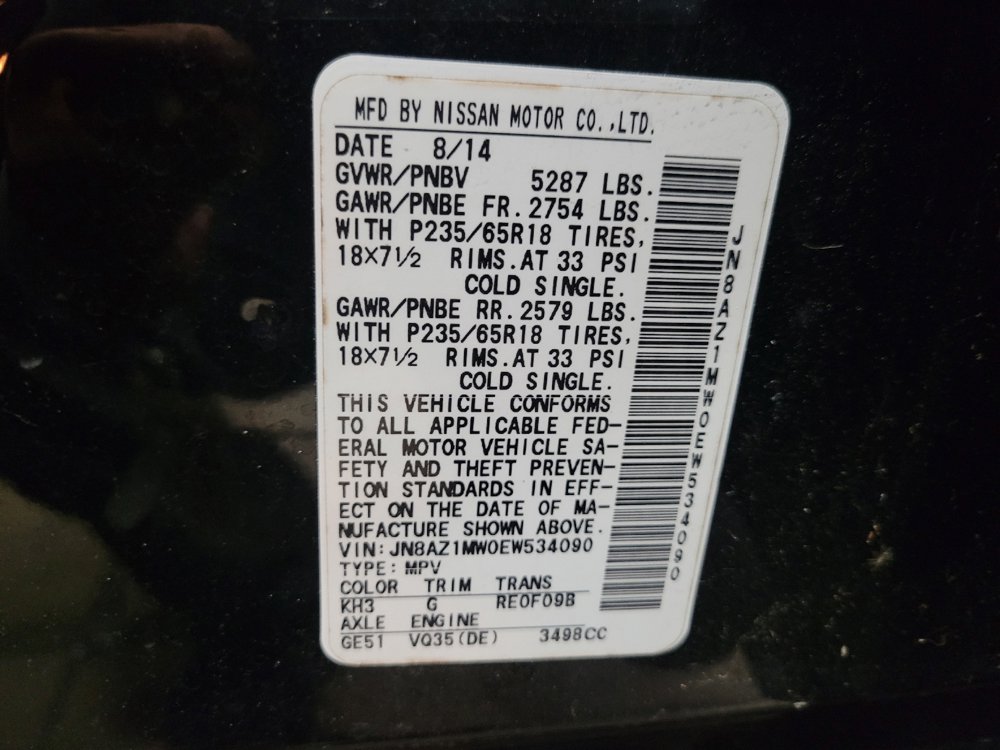 Used 2014 Nissan Murano SL w/ Navigation Package AWD/4WD image 33