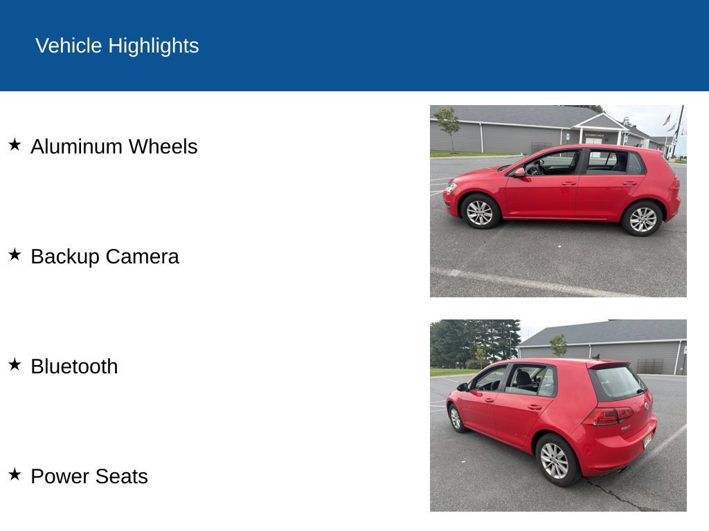 Used 2016 Volkswagen Golf S FWD image 2