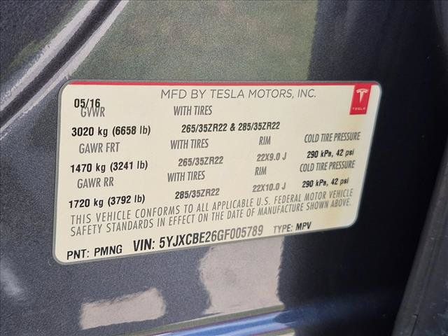 Used 2016 Tesla Model X 70D AWD/4WD image 25