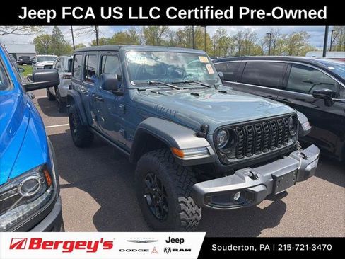 Certified 2025 Jeep Wrangler Unlimited Sport S 4xe AWD/4WD image 1