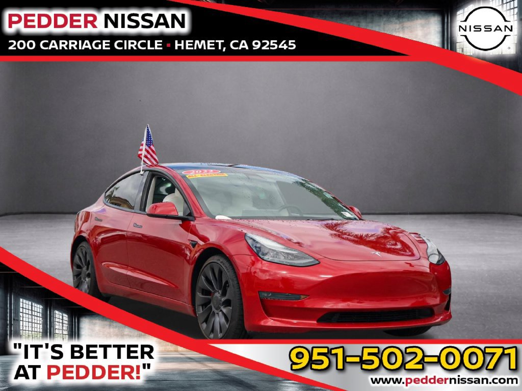 Used 2022 Tesla Model 3 Performance AWD/4WD image 1