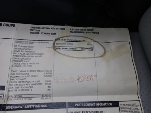 Used 2009 Chevrolet Corvette Coupe w/ Preferred Equipment Group RWD image 41