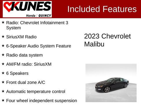 Used 2023 Chevrolet Malibu LT w/ Driver Confidence Package FWD image 2