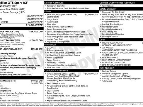 Certified 2025 Cadillac XT5 Sportv w/ Technology Package image 26