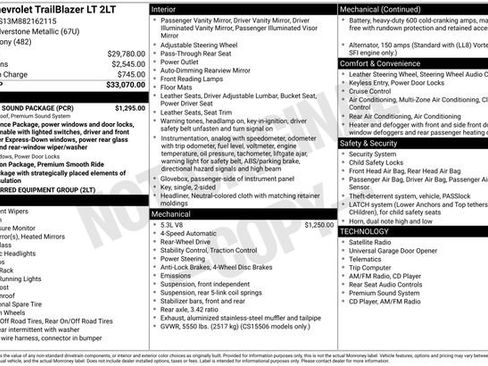 Used 2008 Chevrolet TrailBlazer LT w/ Sun And Sound Package RWD image 8