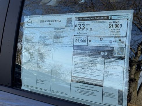 New 2026 Nissan Sentra SV w/ Floor Mat Package image 28