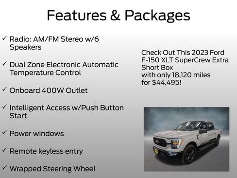 Certified 2023 Ford F150 XLT w/ Equipment Group 302A High AWD/4WD image 9