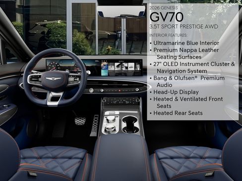 New 2026 Genesis GV70 3.5T Sport Prestige AWD/4WD image 17