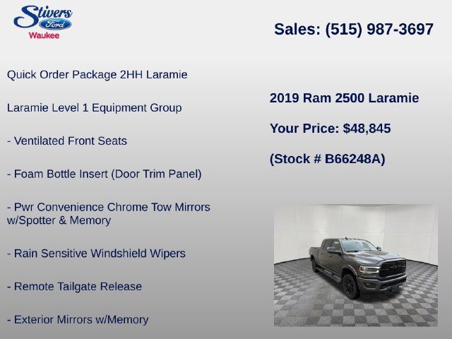 Used 2019 RAM 2500 Laramie w/ Night Edition AWD/4WD image 8