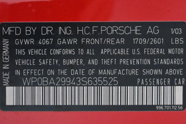 Used 2003 Porsche 911 Targa RWD image 88