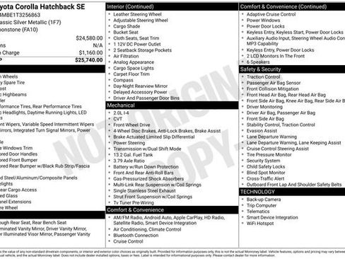 Certified 2026 Toyota Corolla SE FWD image 25