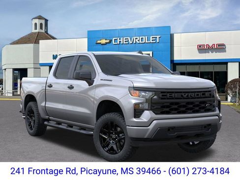 New 2026 Chevrolet Silverado 1500 Custom w/ Turbomax Blackout Package AWD/4WD image 7