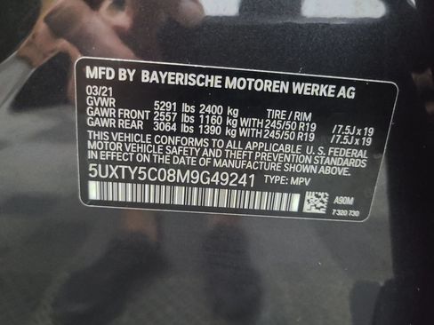 Used 2021 BMW X3 xDrive30i w/ Premium Package AWD/4WD image 3