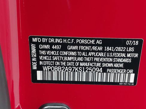 Certified 2019 Porsche 911 Targa 4S image 34