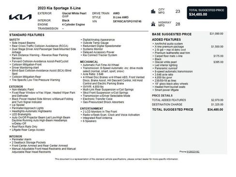 Used 2023 Kia Sportage X-Line w/ X-Line Premium Package AWD/4WD image 39