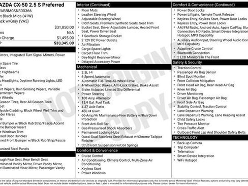 Used 2025 MAZDA CX-50 AWD 2.5 S w/ Preferred Package image 32