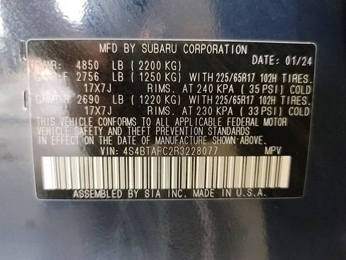 Used 2024 Subaru Outback Premium w/ Popular Package #1A AWD/4WD image 32
