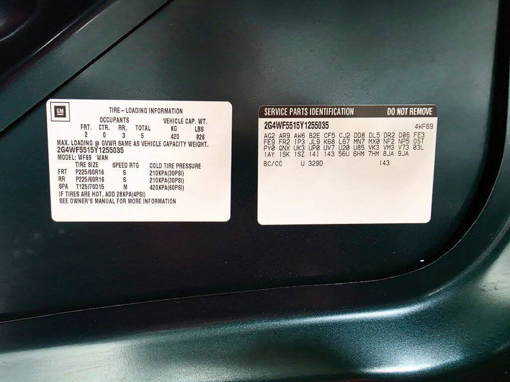 Used 2000 Buick Regal GS w/ GSE Pkg FWD image 29