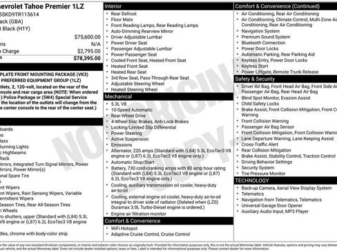 New 2026 Chevrolet Tahoe Premier RWD image 4